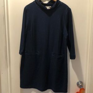 Boden denim washed blue tunic with pockets